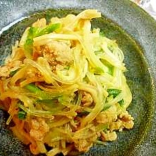 ご飯に合う！豚と春雨のオイスター風味炒め